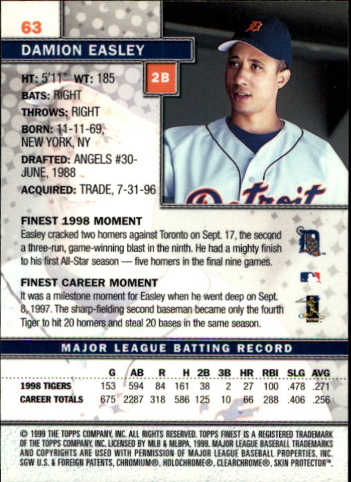 1999 Finest Baseball Part 1 - Picture 127 of 481