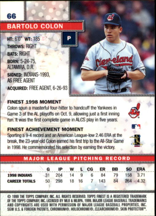 1999 Finest Baseball Part 1 - Picture 133 of 481