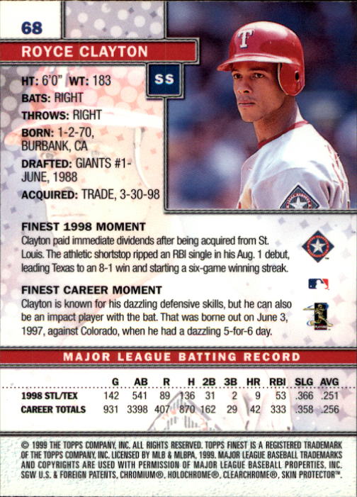 1999 Finest Baseball Part 1 - Picture 137 of 481