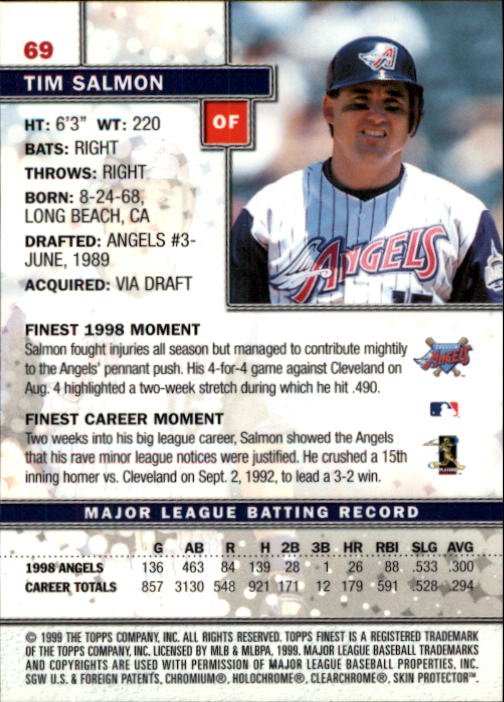 1999 Finest Baseball Part 1 - Picture 139 of 481