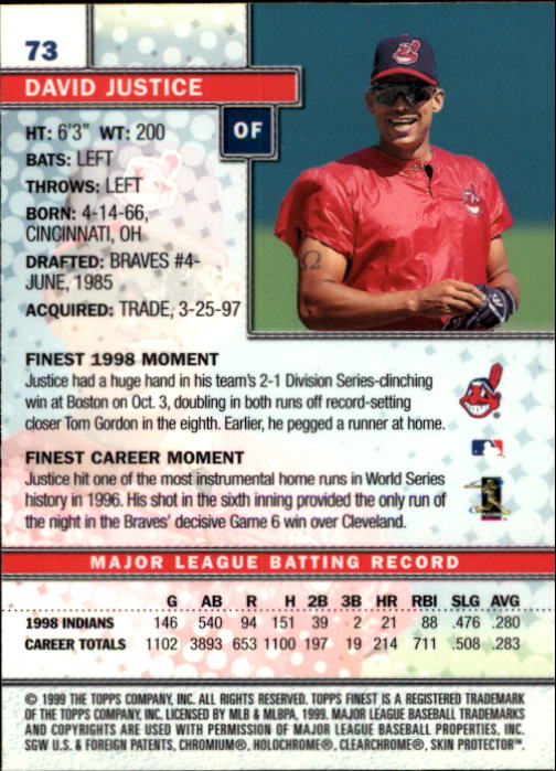 1999 Finest Baseball Part 1 - Picture 147 of 481