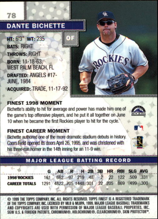 1999 Finest Baseball Part 1 - Picture 157 of 481