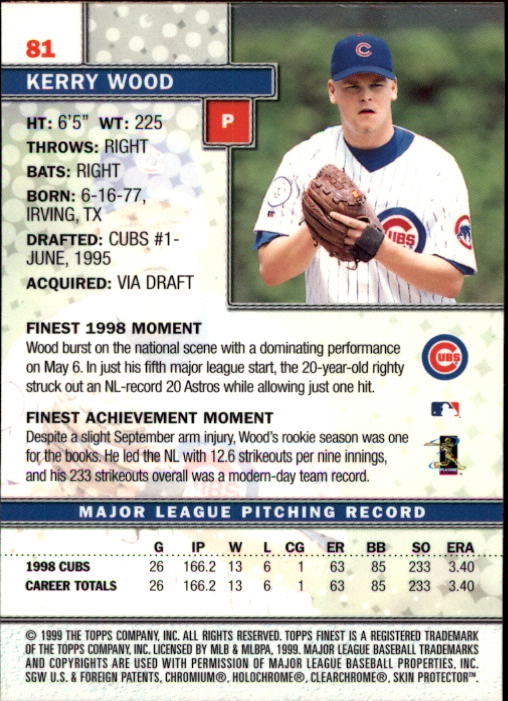 1999 Finest Baseball Part 1 - Picture 163 of 481