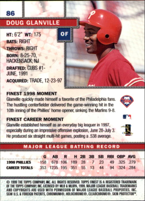 1999 Finest Baseball Part 1 - Picture 173 of 481