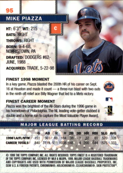 1999 Finest Baseball Part 1 - Picture 191 of 481