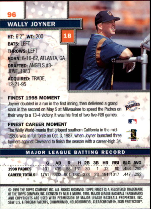 1999 Finest Baseball Part 1 - Picture 193 of 481
