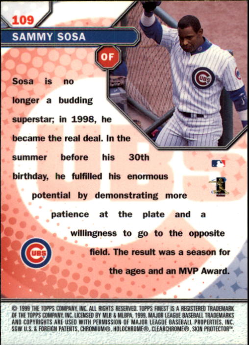 1999 Finest Baseball Part 1 - Picture 205 of 481