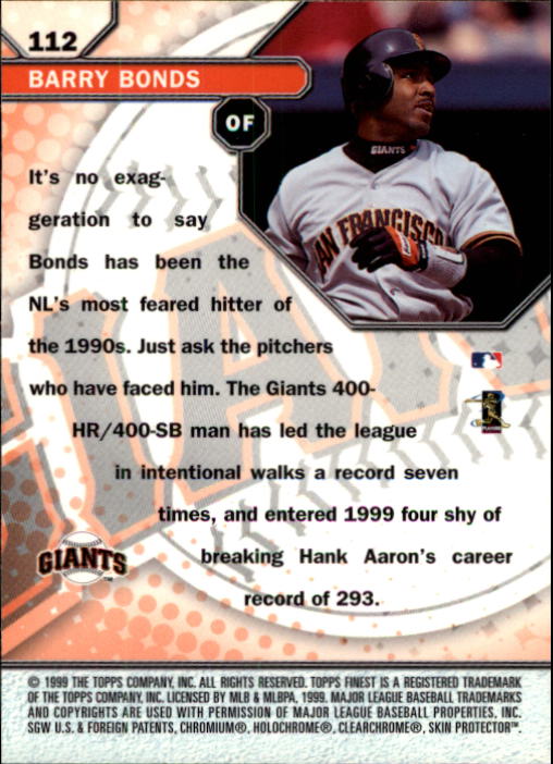1999 Finest Baseball Part 1 - Picture 207 of 481