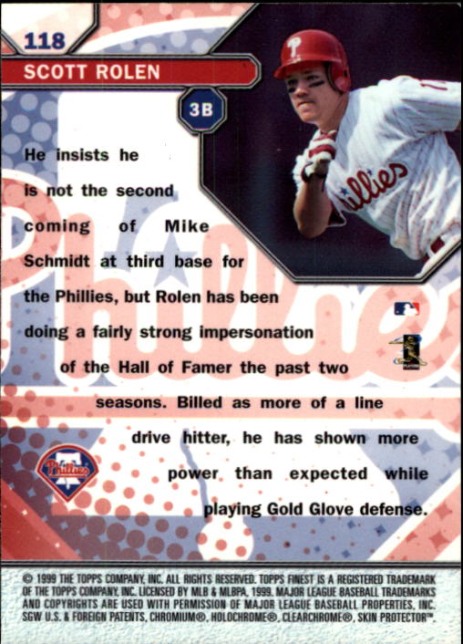 1999 Finest Baseball Part 1 - Picture 213 of 481