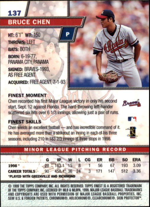 1999 Finest Baseball Part 1 - Picture 238 of 481