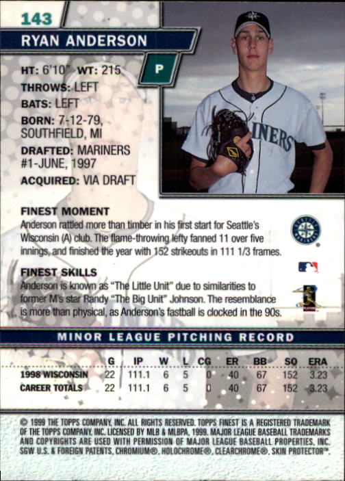 1999 Finest Baseball Part 1 - Picture 244 of 481
