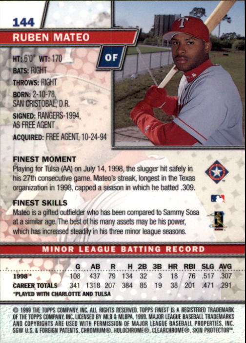 1999 Finest Baseball Part 1 - Picture 246 of 481