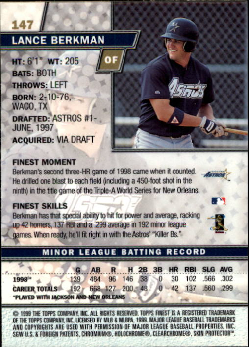 1999 Finest Baseball Part 1 - Picture 248 of 481