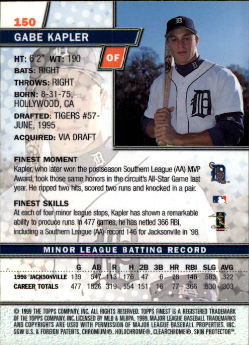 1999 Finest Baseball Part 1 - Picture 252 of 481