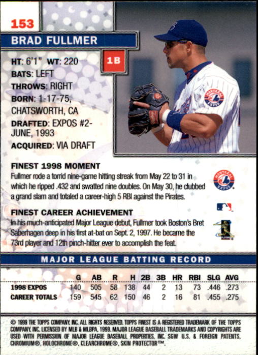 1999 Finest Baseball Part 1 - Picture 258 of 481