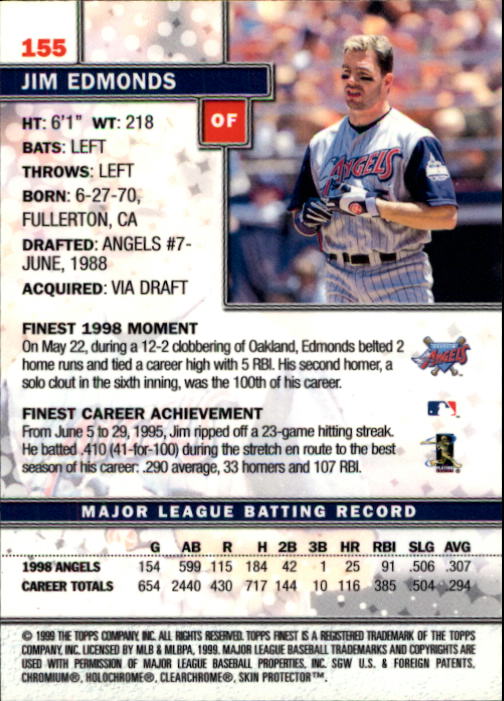1999 Finest Baseball Part 1 - Picture 262 of 481