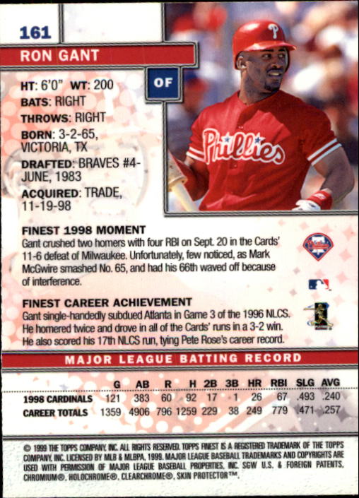 1999 Finest Baseball Part 1 - Picture 274 of 481