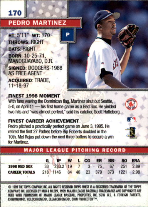 1999 Finest Baseball Part 1 - Picture 288 of 481