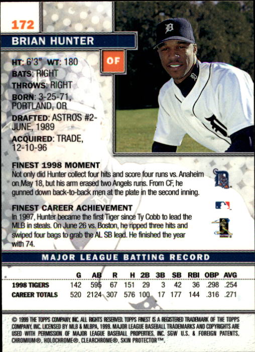 1999 Finest Baseball Part 1 - Picture 292 of 481