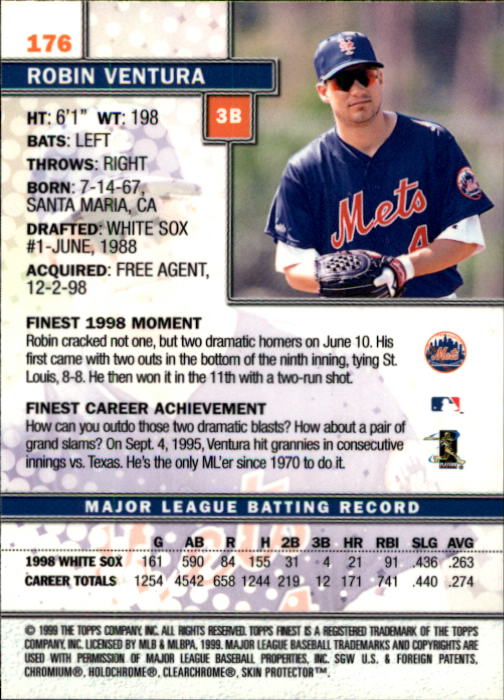1999 Finest Baseball Part 1 - Picture 300 of 481