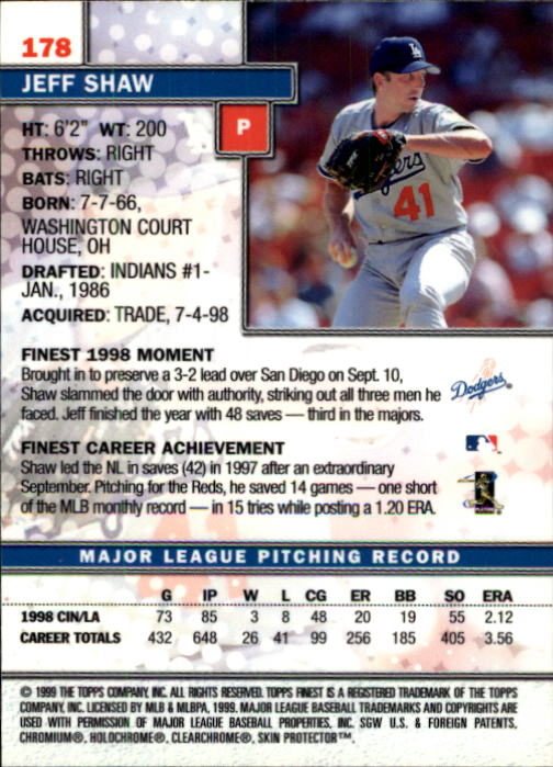 1999 Finest Baseball Part 1 - Picture 304 of 481
