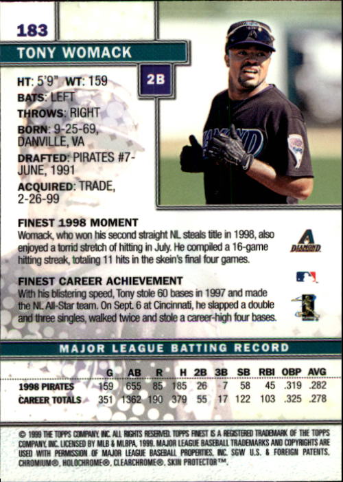 1999 Finest Baseball Part 1 - Picture 314 of 481