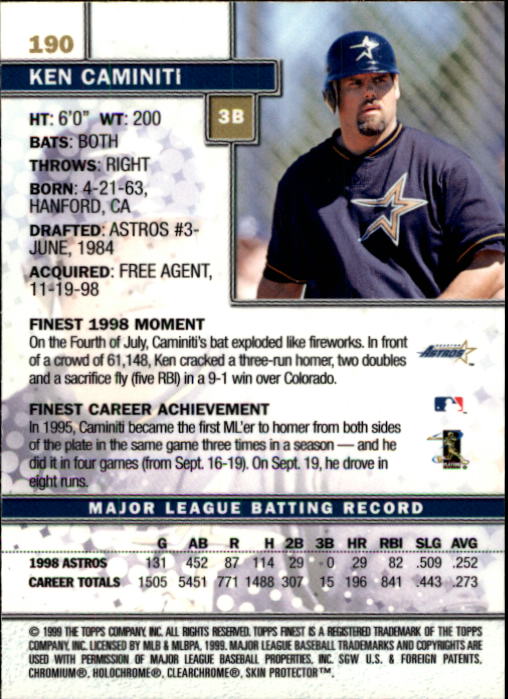1999 Finest Baseball Part 1 - Picture 328 of 481