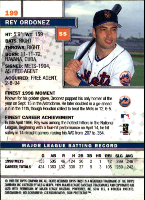 1999 Finest Baseball Part 1 - Picture 346 of 481