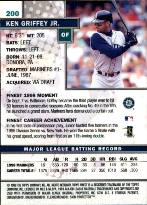 1999 Finest Baseball Part 1 - Picture 348 of 481