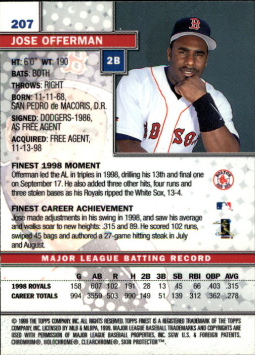 1999 Finest Baseball Part 1 - Picture 362 of 481