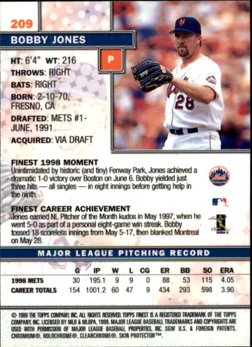 1999 Finest Baseball Part 1 - Picture 366 of 481
