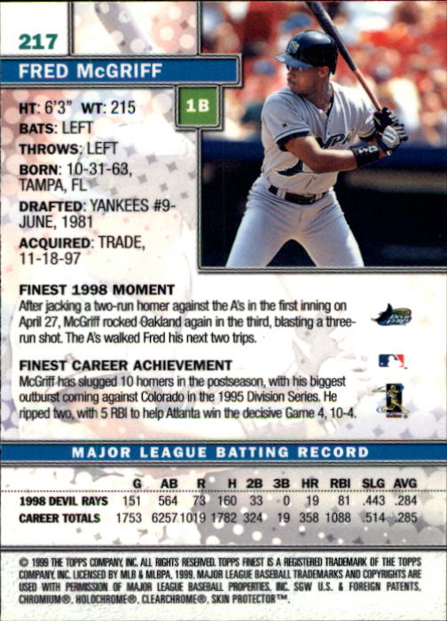 1999 Finest Baseball Part 1 - Picture 382 of 481