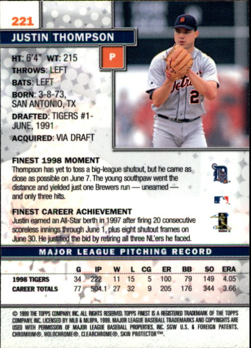 1999 Finest Baseball Part 1 - Picture 390 of 481