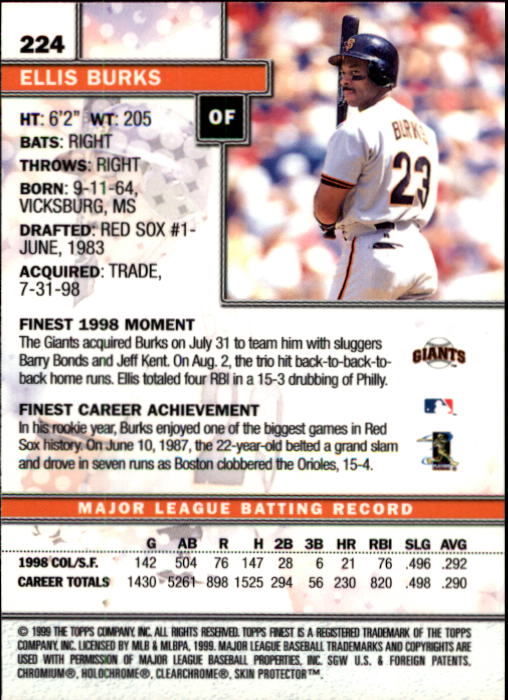 1999 Finest Baseball Part 1 - Picture 396 of 481