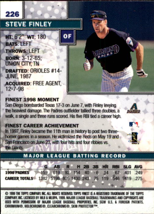 1999 Finest Baseball Part 1 - Picture 400 of 481