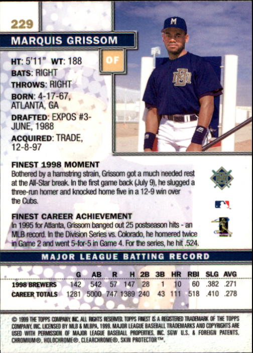 1999 Finest Baseball Part 1 - Picture 406 of 481