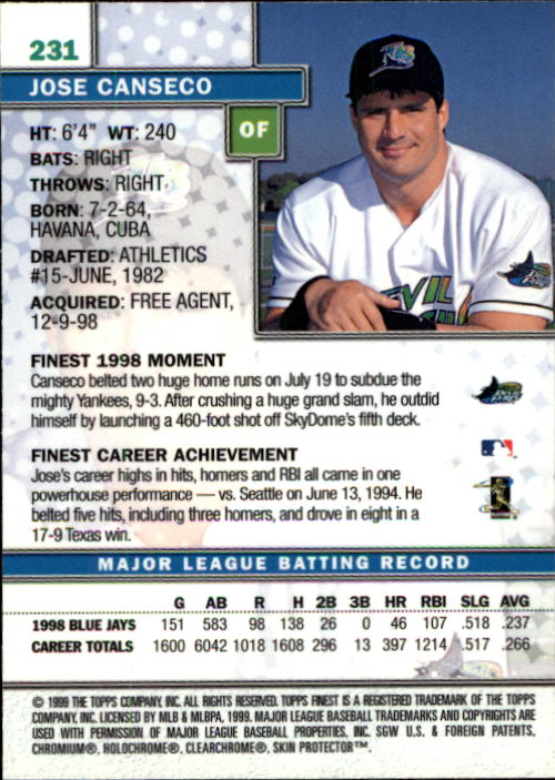 1999 Finest Baseball Part 1 - Picture 410 of 481