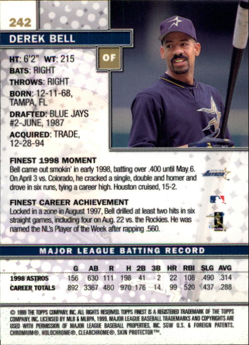 1999 Finest Baseball Part 1 - Picture 432 of 481