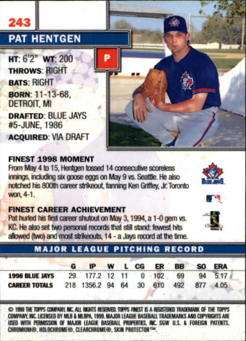 1999 Finest Baseball Part 1 - Picture 434 of 481