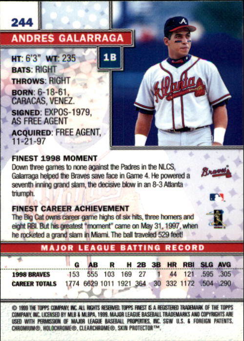 1999 Finest Baseball Part 1 - Picture 436 of 481