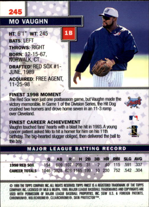 1999 Finest Baseball Part 1 - Picture 438 of 481