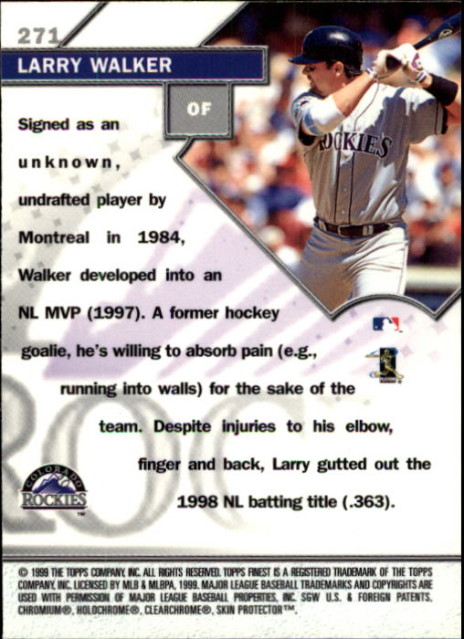 1999 Finest Baseball Part 1 - Picture 460 of 481