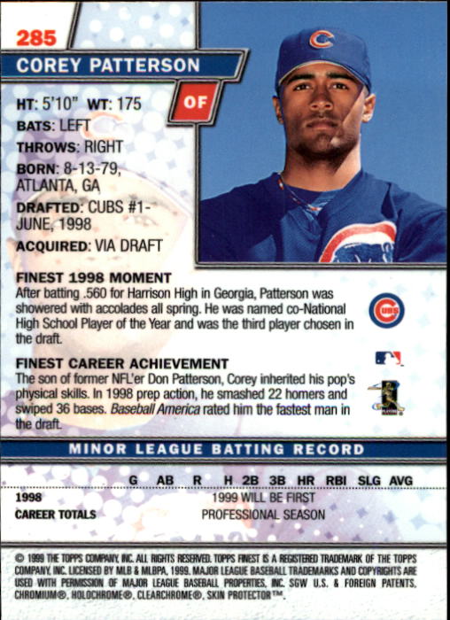 1999 Finest Baseball Part 1 - Picture 469 of 481