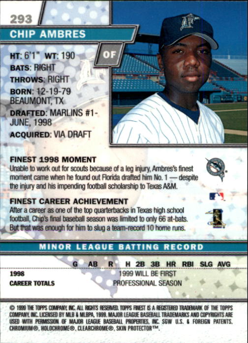 1999 Finest Baseball Part 1 - Picture 477 of 481