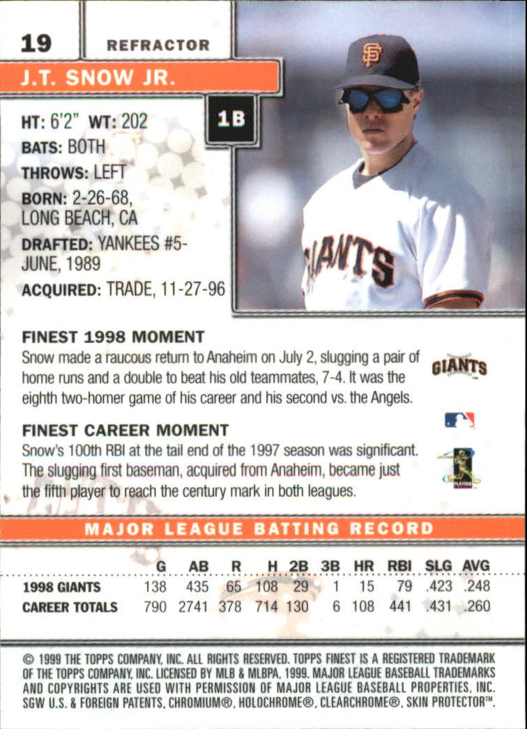 1999 Finest Baseball Part 2 - Picture 31 of 65