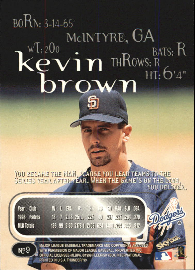 1999 Skybox Thunder Baseball "Main Set" Cards #1 to #150 - Picture 19 of 281