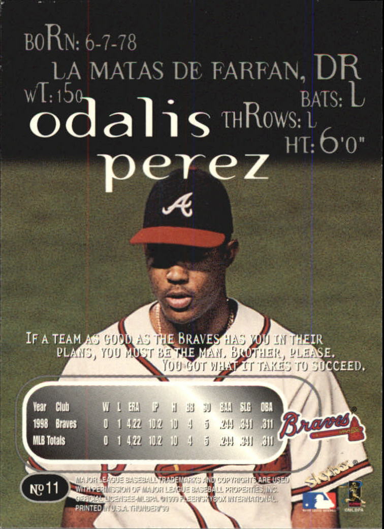 1999 Skybox Thunder Baseball "Main Set" Cards #1 to #150 - Picture 23 of 281