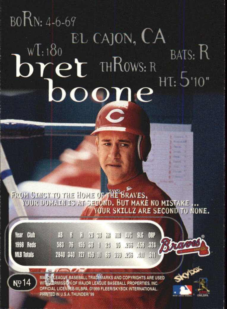 1999 Skybox Thunder Baseball "Main Set" Cards #1 to #150 - Picture 29 of 281