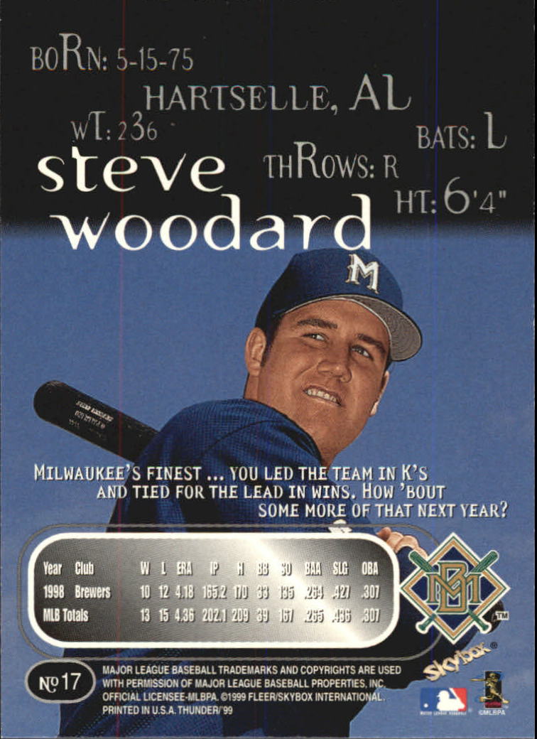 1999 Skybox Thunder Baseball "Main Set" Cards #1 to #150 - Picture 33 of 281
