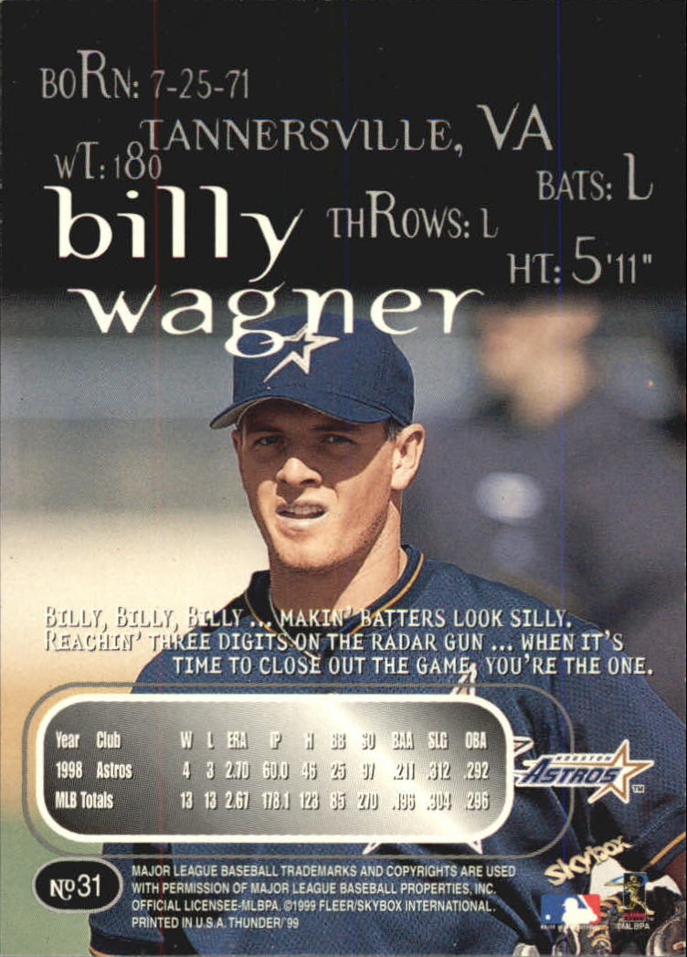 1999 Skybox Thunder Baseball "Main Set" Cards #1 to #150 - Picture 59 of 281